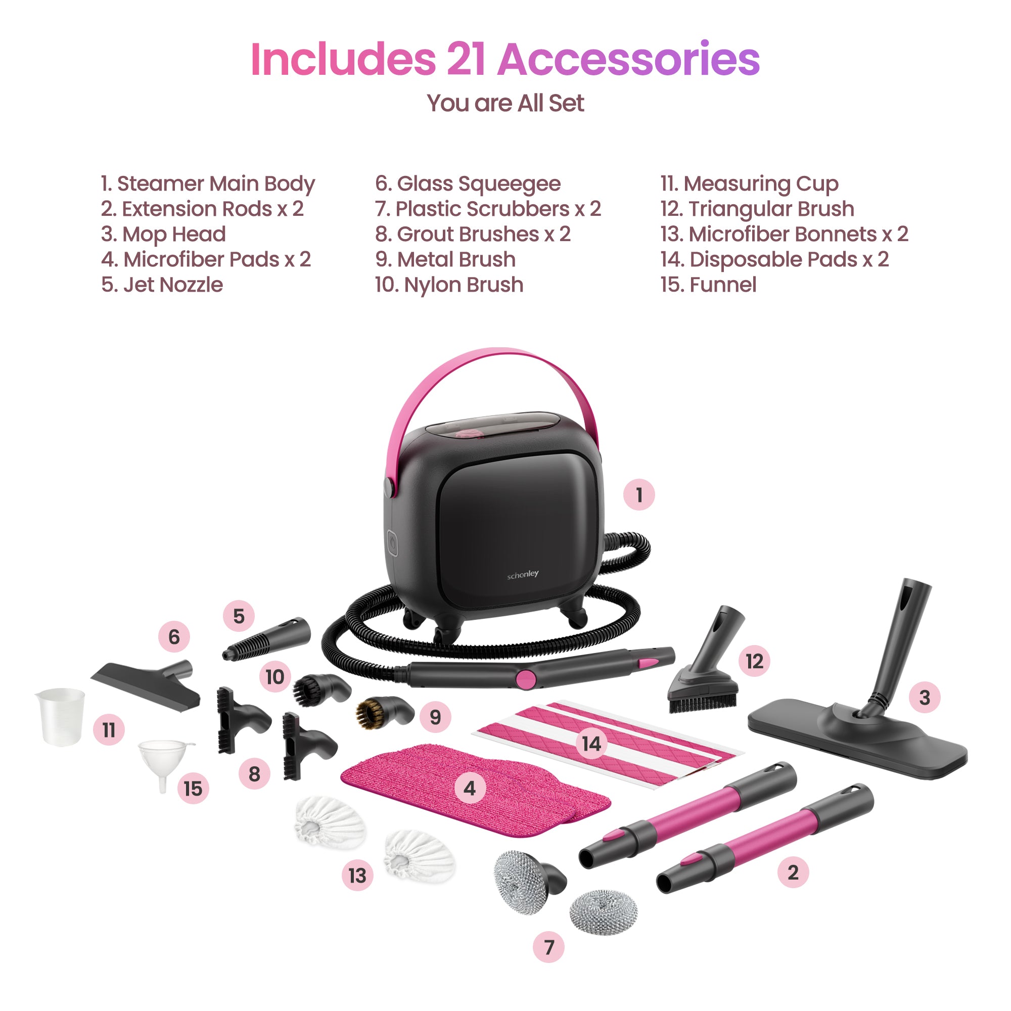 Schenley Tethys Steam Cleaner SLFCSC084 | Professional Deep-Clean