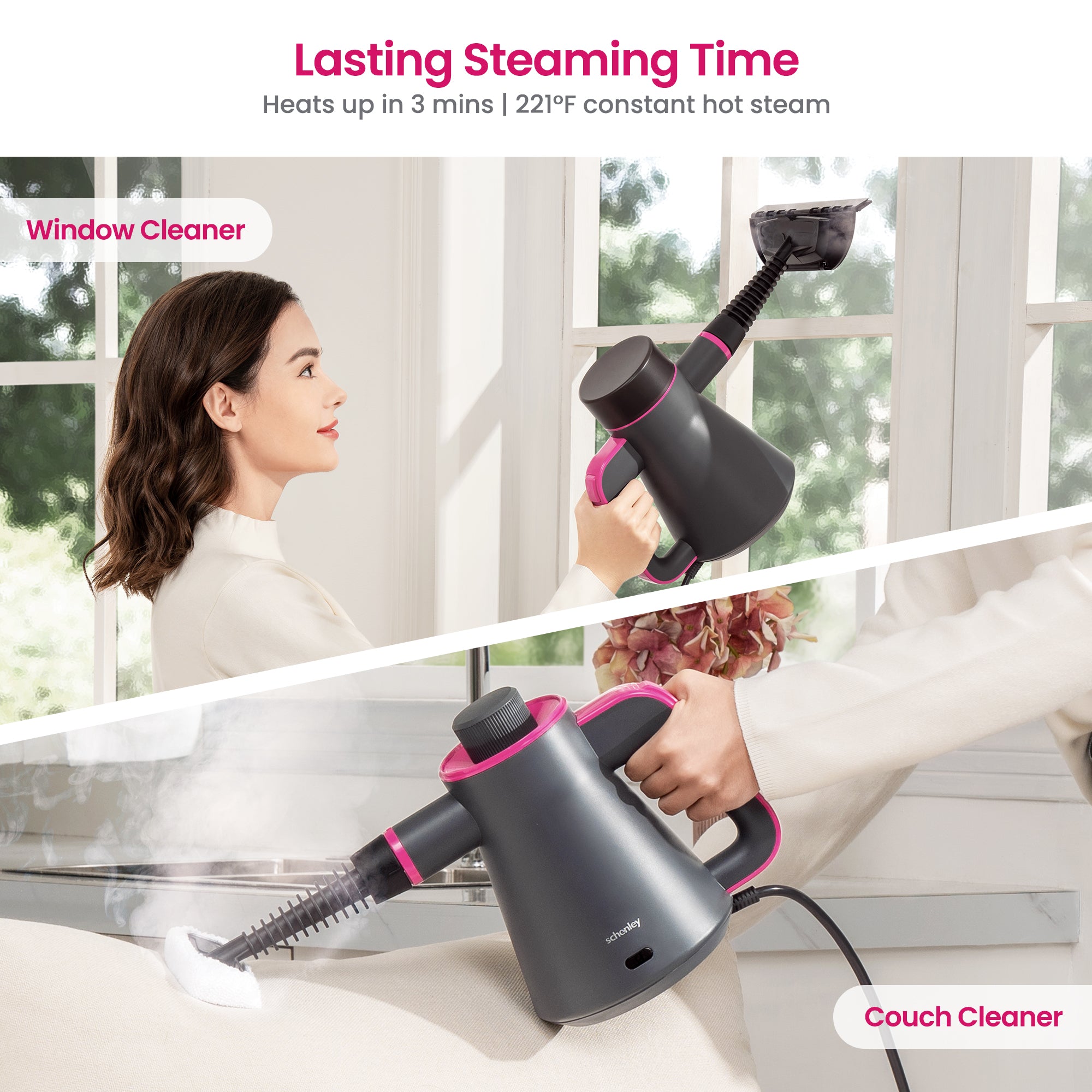 Schenley Hera Steam Cleaner SLGCSC064 | Powerful Multi-Purpose Steamer